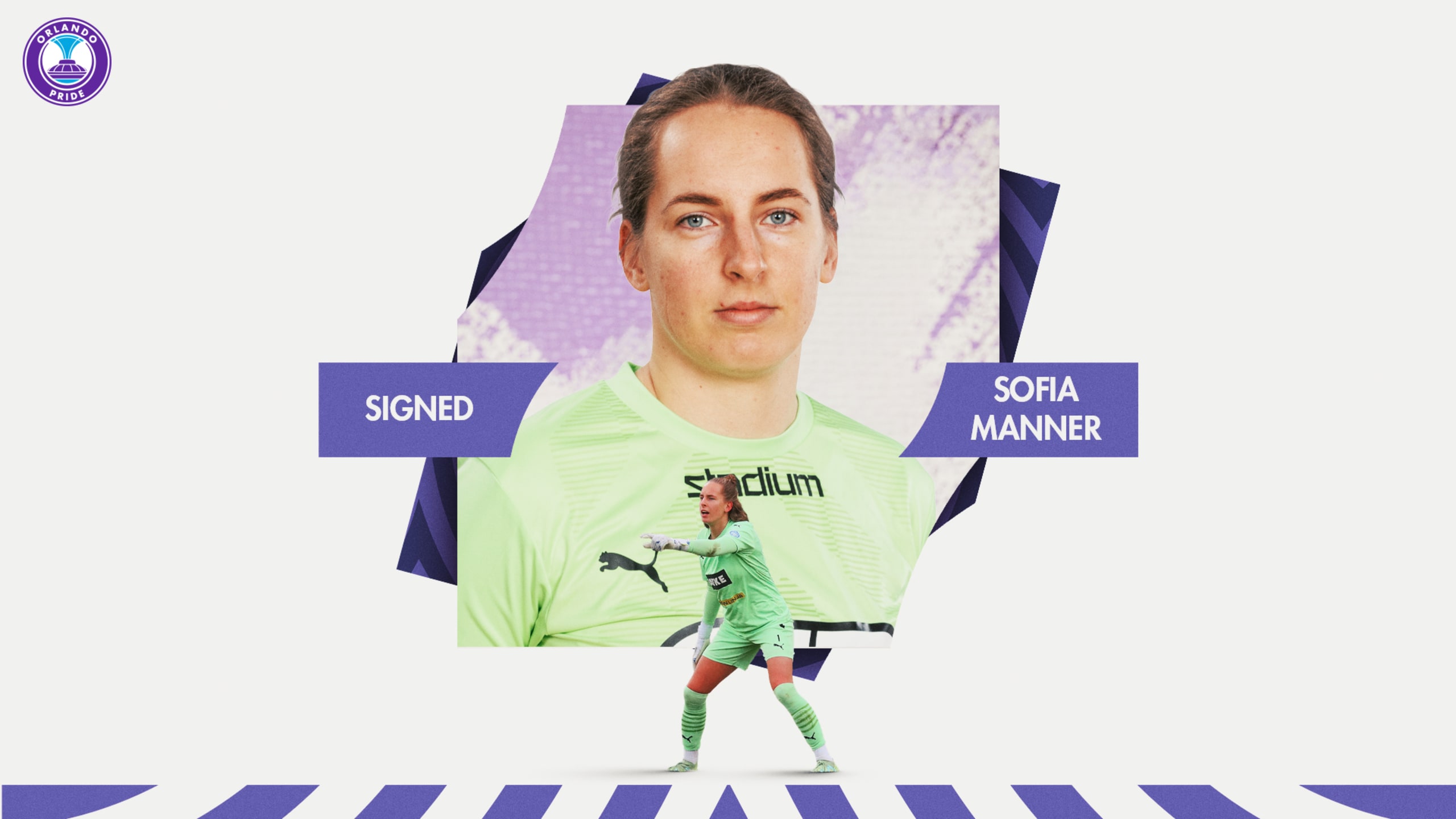 Orlando Pride announce the signing of goalkeeper Sofia Manner through the 2025 season, with an option for 2026
