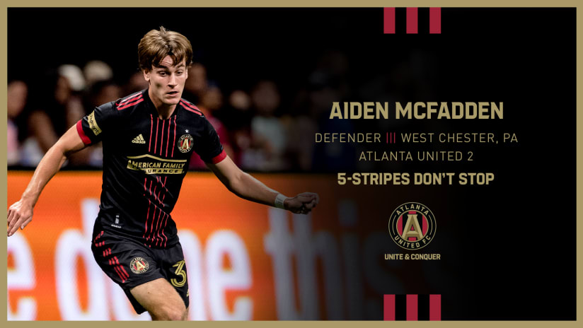 Atlanta United signs Aiden McFadden to First Team contract