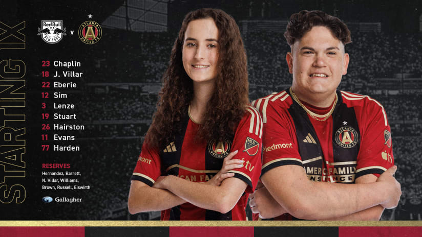 Starting IX and roster notes: Atlanta United Special Olympics Unified Team vs. RBNY Unified