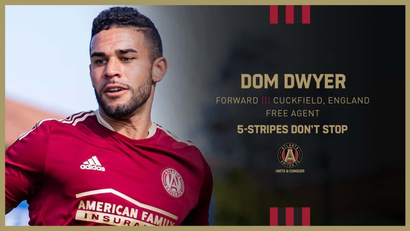 Atlanta United signs free agent forward Dom Dwyer