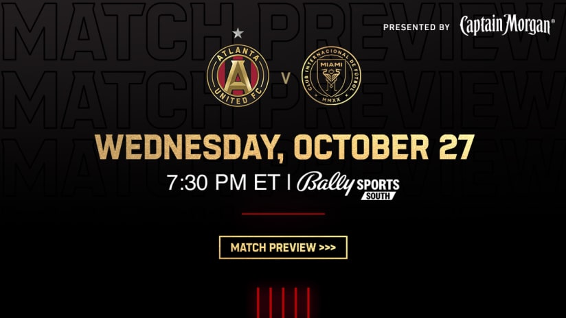 Match Preview: Atlanta United vs. Inter Miami CF Wednesday, October 27, 2021