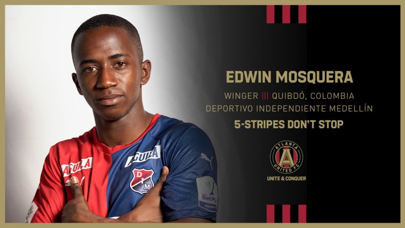 Atlanta United ficha al extremo colombiano Edwin Mosquera