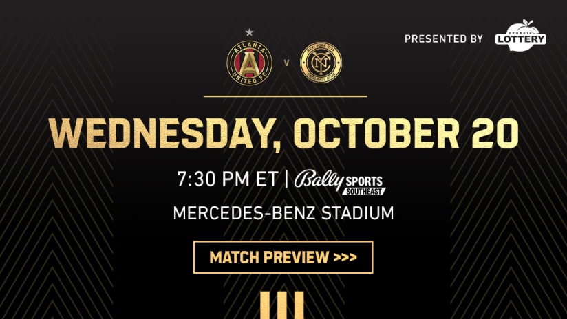 Match Preview: Atlanta United vs. New York City FC Wednesday, October 20, 2021