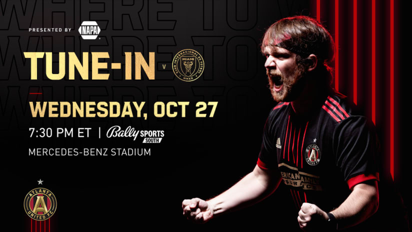 How to Watch, Listen & Live Stream: Atlanta United vs. Inter Miami on Wednesday, October 27, 2021