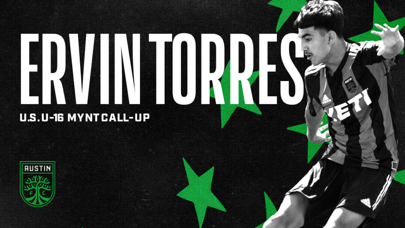 Austin FC Academy Midfielder Ervin Torres Named To U.S. U-16 Men's Youth National Team Roster