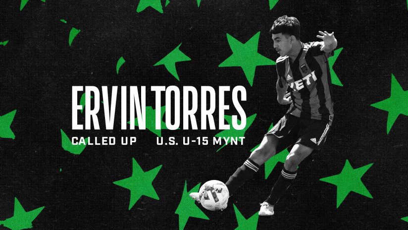 Austin FC Academy Player Ervin Torres Called Up To United States U-15 Men's Youth National Team