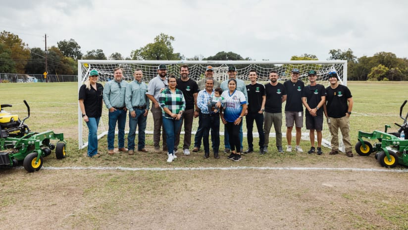 Austin FC, Tellus Equipment Solutions Team Up to Restore Tillery Soccer Fields