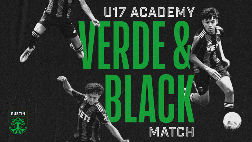 Austin FC Academy to Kick Off New Season with Verde & Black Match