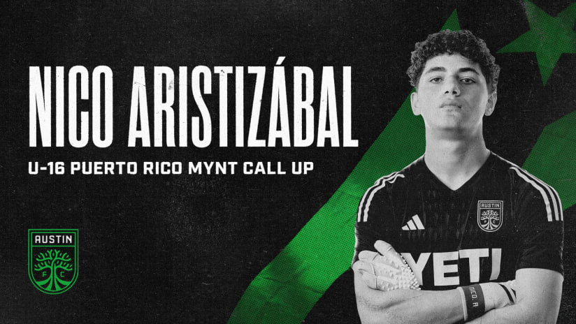 Austin FC Academy Goalkeeper Nico Aristizabal Called Up To Puerto Rico U-16 Youth National Team