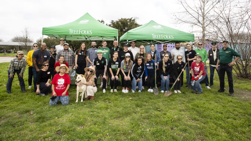 Austin FC, Bulleit Frontier Whiskey, Founding Partners Plant 24 Trees With Help Of TreeFolks