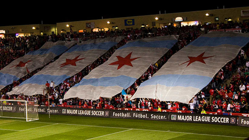 Section 8 is one of the first supporters groups to create tifo displays PHOTO: Marty Groark/Section 8 Chicago