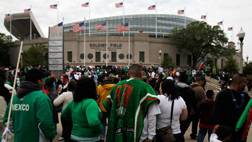 Chicago, which hosted the 2009 Gold Cup semis, was left off the proposed cities in the US' World Cup bid.