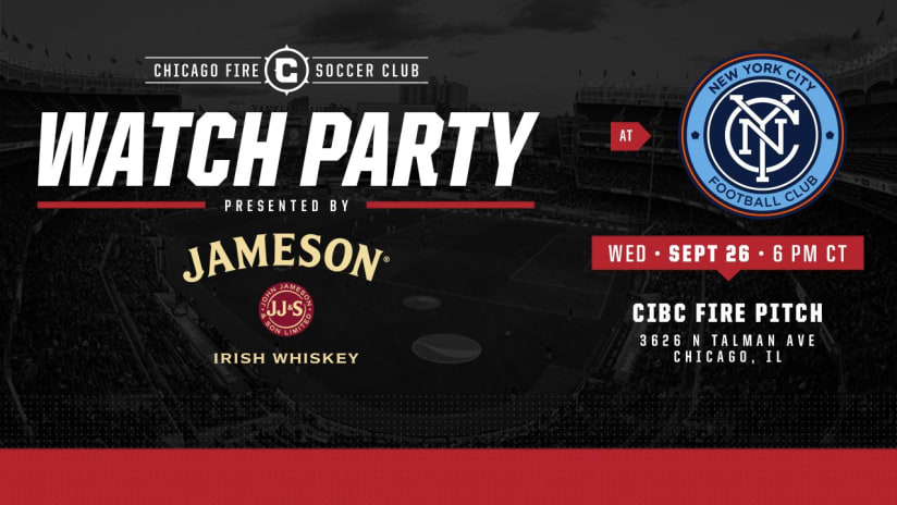 NYCFC jameson watch party