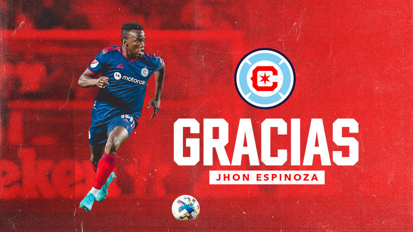 Chicago Fire FC y el Defensa Jhon Espinoza se separan mutuamente
