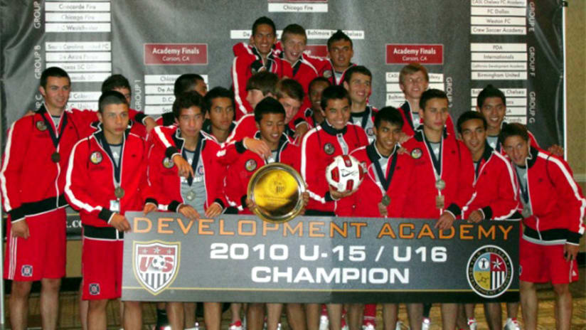 Chicago's USSDA U-15/U-16 national title-winning team.
