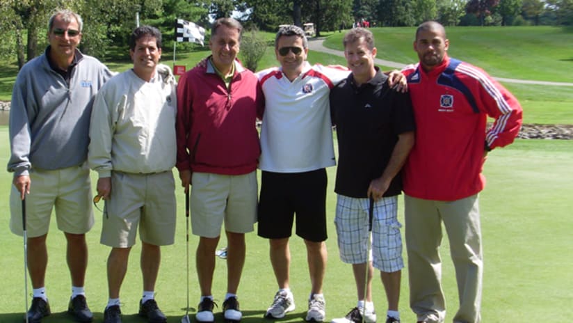 Each foursome will play 18 holes of golf with a Chicago Fire player or coach