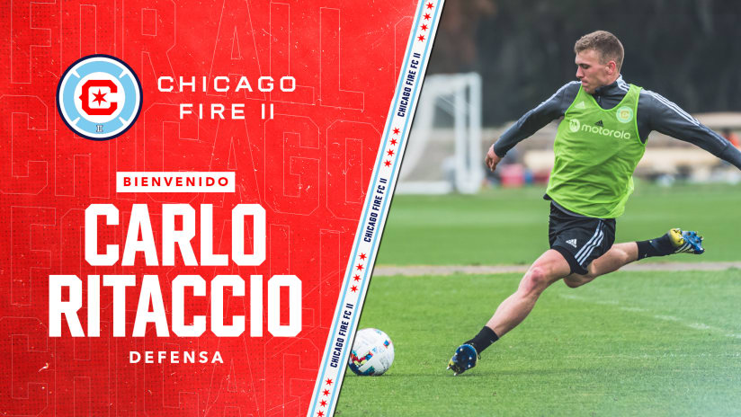 Chicago Fire FC II Ficha al Defensa Carlo Ritaccio 
