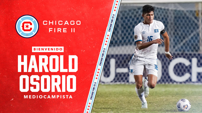 Chicago Fire FC II Adquiere al Joven Internacional Harold Osorio