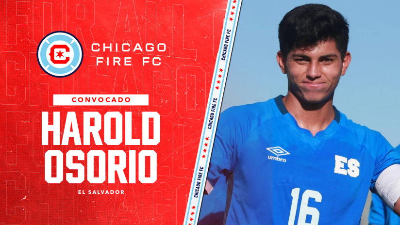 Harold Osorio, Mediocampista del Chicago Fire FC II, es Convocado por la Selección de El Salvador