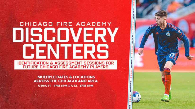 Chicago Fire FC Announce Launch of Fire Discovery Centers Talent Identification Platform 