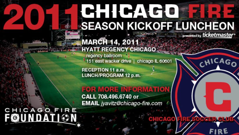 The Season Kickoff Luncheon offers Fire supporters the opportunity to meet the 2011 team