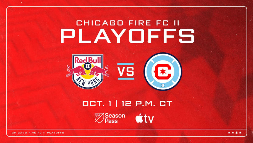 Chicago Fire FC II Enfrentará a New York Red Bulls II en la Primera Ronda de los Playoffs de la MLS NEXT Pro 