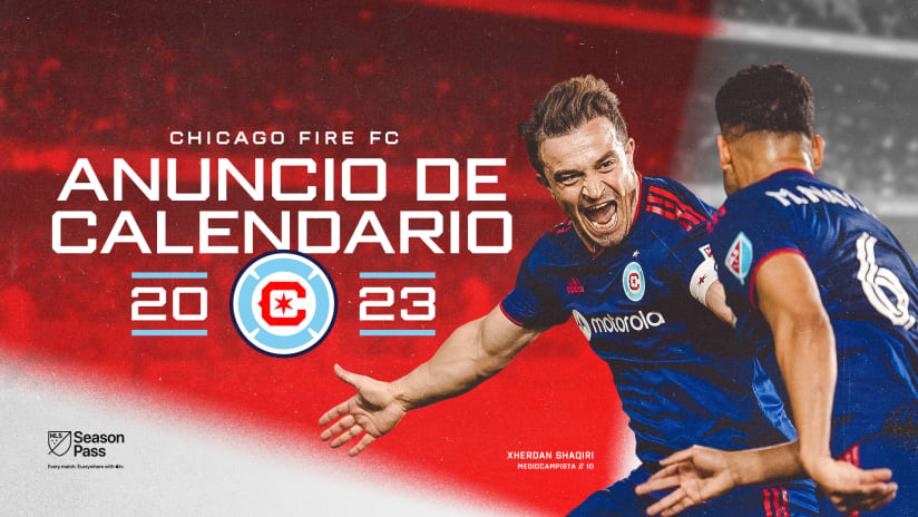 Chicago Fire FC Anuncia Calendario de Temporada Regular 2023 de la MLS 