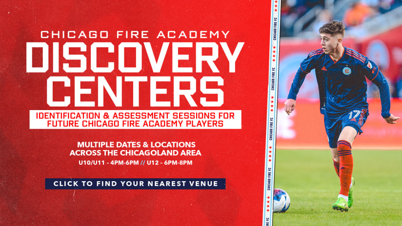 Chicago Fire FC Anuncia el Lanzamiento de la Plataforma de Identificación de Talento Fire Discovery Centers