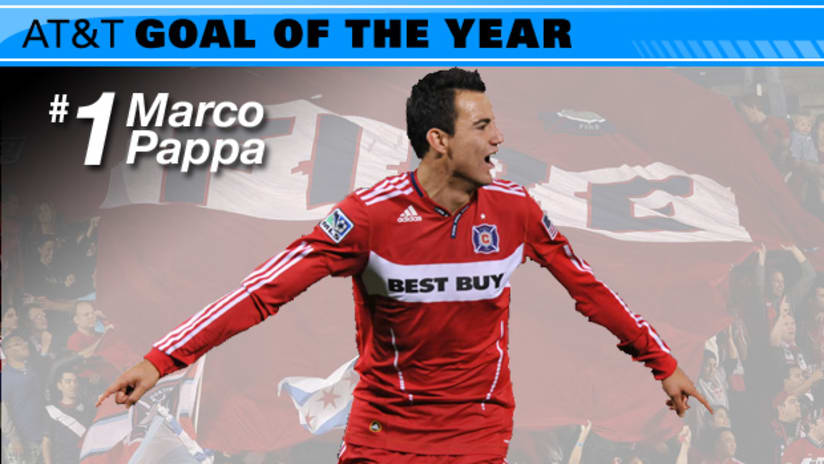 Marco Pappa has been awarded the AT&T Goal of the Year honor.