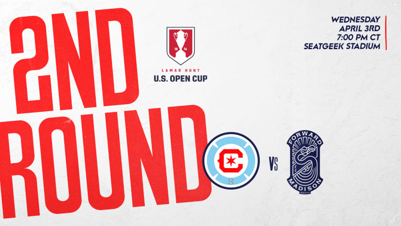 Chicago Fire FC II to Face Forward Madison in Open Cup Second Round
