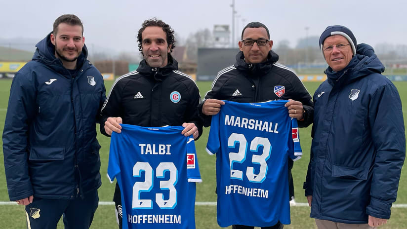 Tyrone Marshall visits TSG Hoffenheim as part of the Elite Formation Coaching Licensing Program