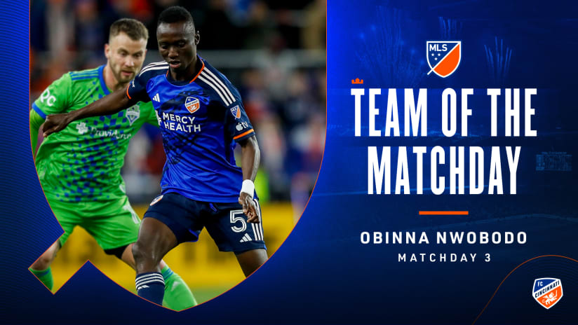 Obinna Nwobodo named to MLS Team of the Matchday for Matchday 3