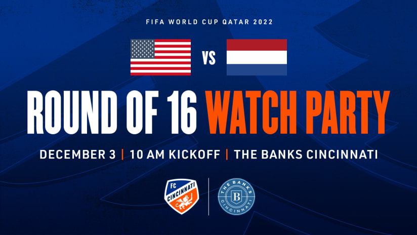 Join FC Cincinnati on The Banks for Saturday's official watch party!