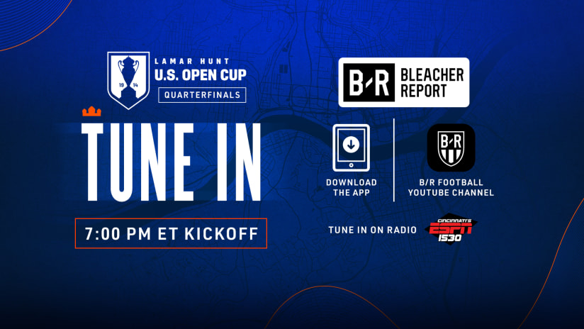 HOW TO WATCH | FC Cincinnati host Pittsburgh Riverhounds Tuesday night in U.S. Open Cup Quarterfinals