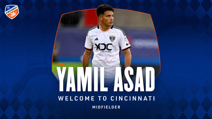 FC Cincinnati sign midfielder Yamil Asad