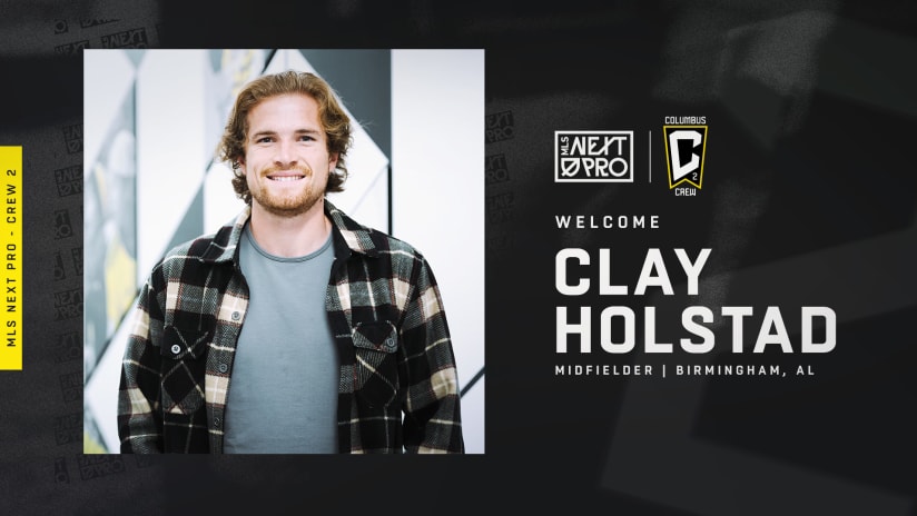 Columbus Crew 2 signs Midfielder Clay Holstad