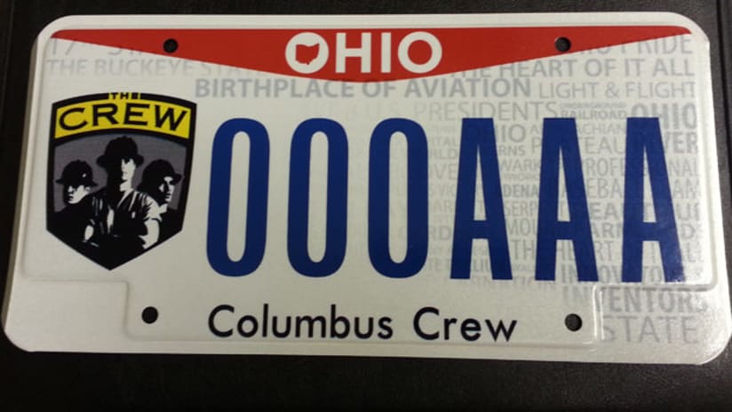 Crew License Plate