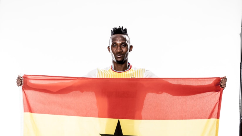 Harrison Afful Ghana flag