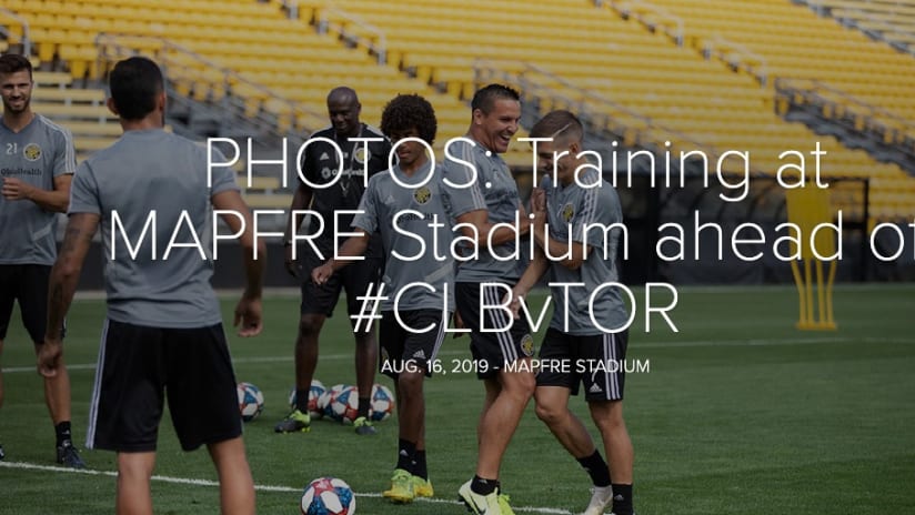 PHOTOS: Final preparation ahead of #CLBvTOR - PHOTOS: Training at MAPFRE Stadium ahead of #CLBvTOR