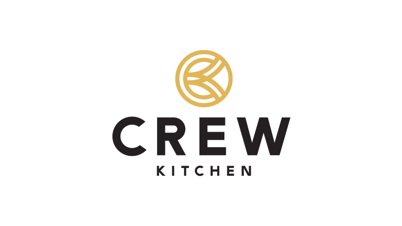 crew kitchen - logo - generic - white