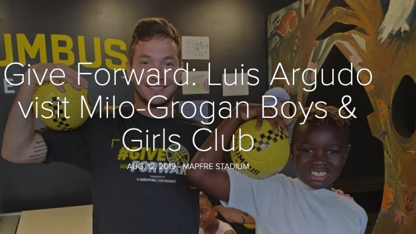 Give Forward: Argudo visits Milo-Grogan Boys & Girls Club - Give Forward: Luis Argudo visit Milo-Grogan Boys &amp; Girls Club