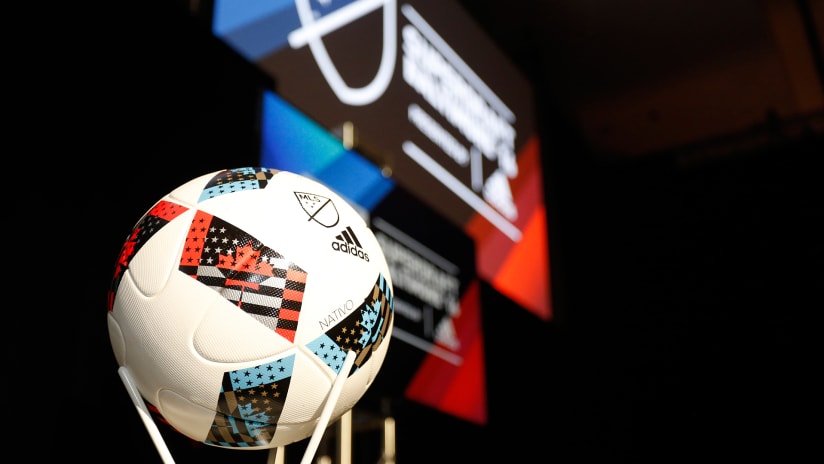 MLS ball at 2016 SuperDraft
