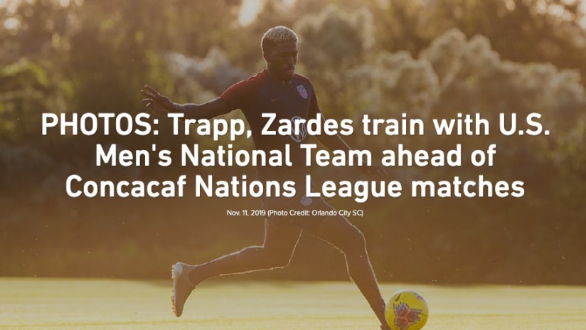 PHOTOS | Trapp, Zardes prep for Concacaf Nations League matches - PHOTOS: Trapp, Zardes train with U.S. Men's National Team ahead of Concacaf Nations League matches