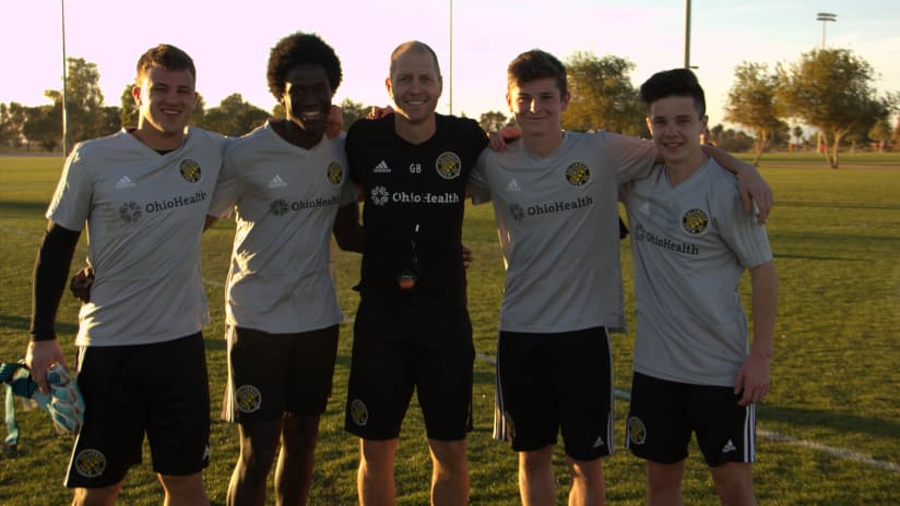 Gregg with Academy Players 1-30-18