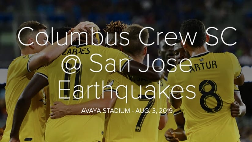 PHOTOS: Columbus Crew SC at San Jose Earthquakes - August 3, 2019 - Columbus Crew SC @ San Jose Earthquakes