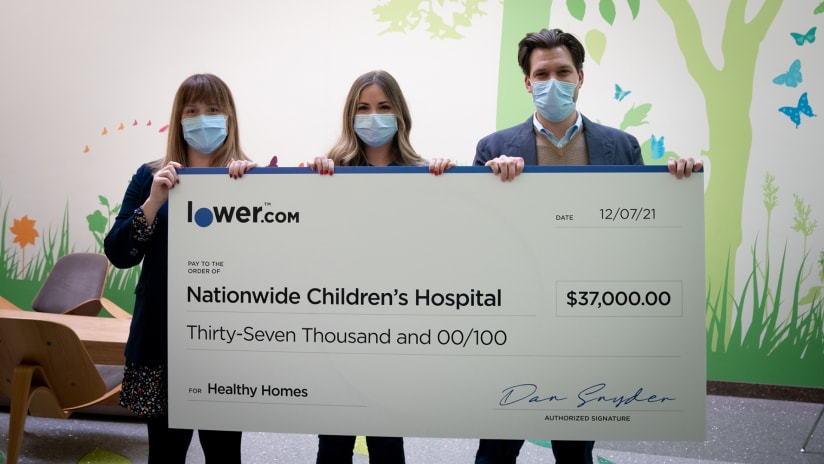 Inaugural HomeGoals Donation Presented to Nationwide Children’s Hospital’s Healthy Homes Program