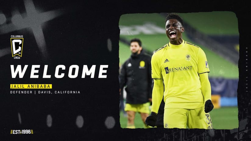 Columbus Crew signs free agent defender Jalil Anibaba