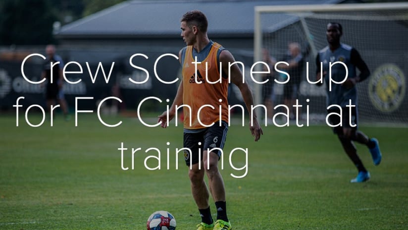 PHOTOS: Crew SC tunes up for Saturday - Crew SC tunes up for FC Cincinnati at training