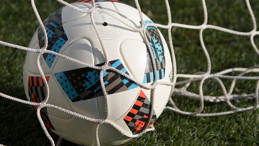 MLS adidas Nativo ball in net