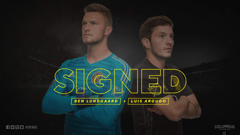 Ben Lundgaard and Luis Argudo Signing Graphic
